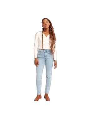 LEVI’s 501 S Light Wash Frayed Hem 31x30